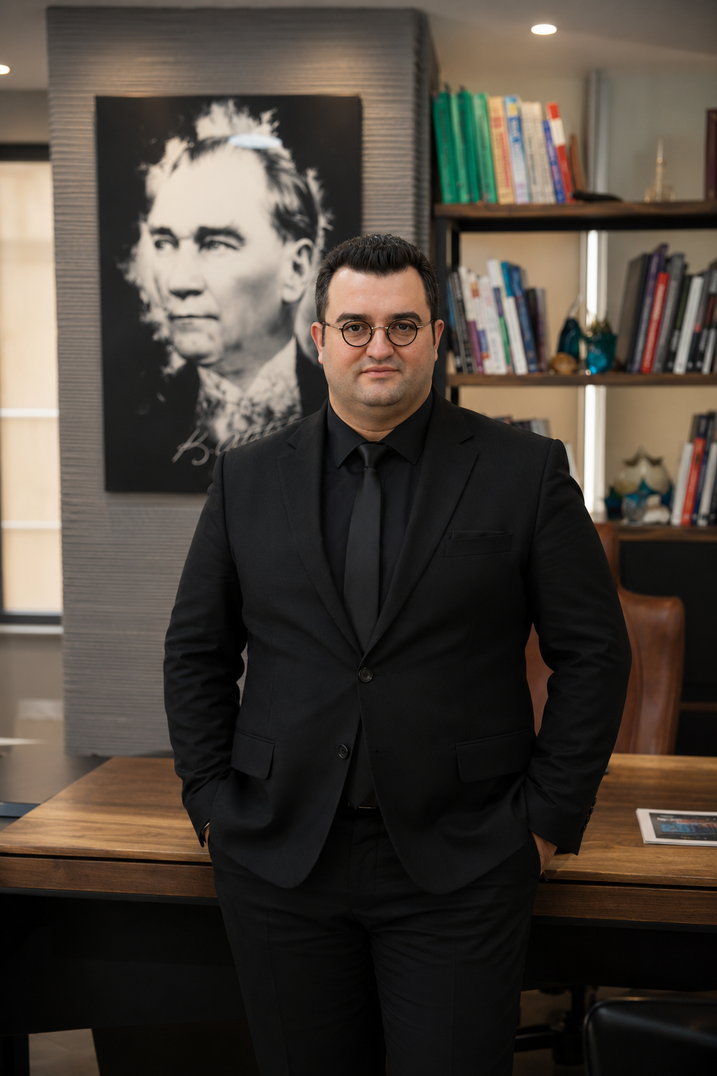 Dr. Can Kalkan muayenehanesinde portre fotoğrafı